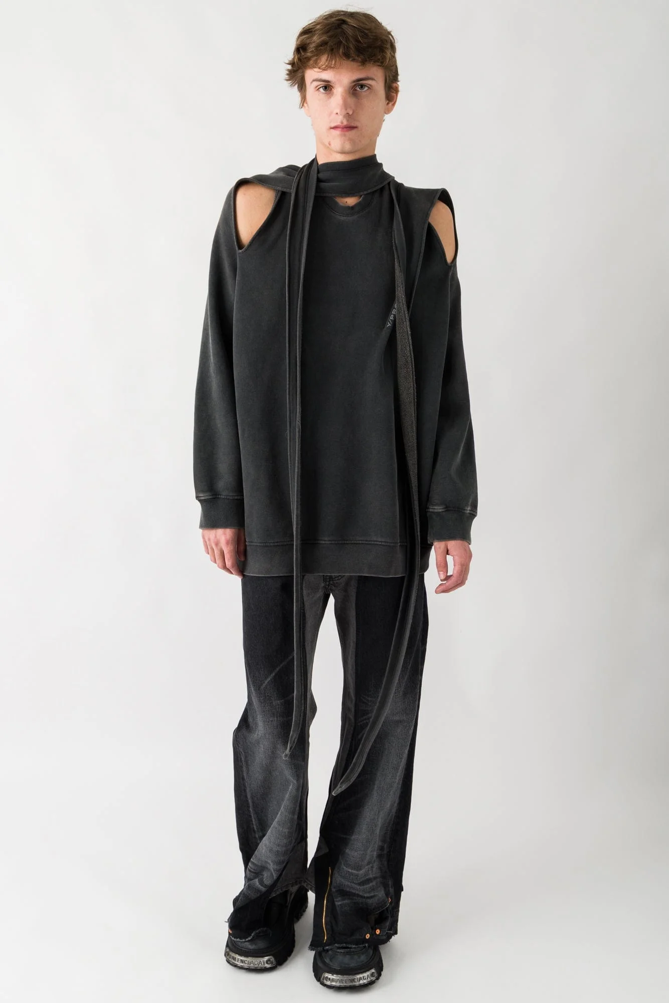 Y/Project Multiscarf Pinched Logo Sweatshirt - Image 4